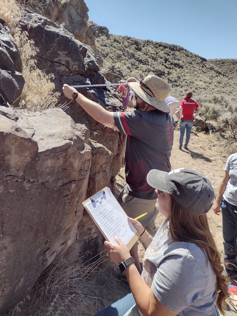 Teachers Record Rock Art